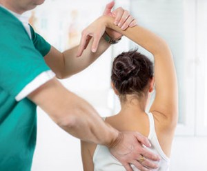 Physical Therapist and Patient